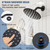 HoliSpa Tub Shower Faucet, Matte Black Shower Faucet Set with 8-Inch All-Metal Rainfall Showerhead and Bathtub Spout, Single-Handle Tub Shower-Trim Kit Included Valve, Matte Black
