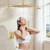 Shower System with Tub Spout, Ceiling Mounted Bathtub Shower Faucet