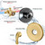 Shower Tub Faucet Set With Valve - Gold Shower Head and Handle Set