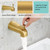 Shower Tub Faucet Set With Valve - Gold Shower Head and Handle Set