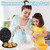 Mini Donut Maker- Electric NonStick Surface Makes 7 Small Doughnuts- Decorate Frost Ice