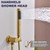 Bathtub Shower Faucet Set, 8" Rain Shower Head and Handheld Spray Combo, Round Shower Head