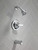 Bathtub and Shower Faucet Set, Chrome Shower Head and Handle Set
