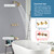Shower Faucet Set with Tub Spout Bathtub Shower Faucet Combo Set Shower System Complete Tub