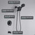 Shower Faucet Set with Tub Spout - Tub and Shower Faucet Combo