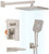 Shower System with Tub Spout, Wall Mounted Tub Shower Faucet Set for Bathroom