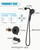 brassqueen Tub Shower Faucet Set with Magnetic 5-Function Handheld bathtub shower faucet set with Rough-in Valve Trim Kit Matte Black