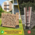 4 Pack Firewood Rack Outdoor Indoor, Heavy-Duty Plastic Firewood Rack Brackets Kit with 8 Support Bars
