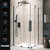 Shower Faucet Set, Rainfall Shower System with Square Shower Head and Handle Set