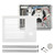 Model 174 Wall Heater with Built-In Adjustable Thermostat, Quiet Copper Motor,120/240V Hardwired Electric Space Heater,750/1500W Dual Heat