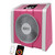 HEATIT Space Heater with Remote for Indoor, Digital Display with Thermostat,Containing Plasma & Ozone, 1-12H Timer, 1500W/750W,Electric Space Heater for Office, Bedroom,Pink,10.6"Dx7.0"W x 11.8"H