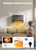 Brightown Smart Wall Heater, 1500W Electric Space Heater for Indoor Use, 5 Optional Modes, Adjustable Thermostat, Remote Control, Energy Efficient Easy-Mount Heater for Bedroom, Works with Alexa, Grey