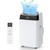 12,000 BTU Portable Air Conditioner with Dehumidifier, Compact Small AC Unit for Rooms up to 550 Sq Ft, Easy Mobility with Wheels, Includes Remote Control and Window Exhaust Installation Kit