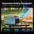 OUTOHOME Portable Air Conditioner 5100 BTU, 110V Quiet Cooling AC with Fan, 24 Hour Timer, 4-in-1 Unit for Small Rooms, Tent, RV & Home Use