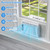 8,000 BTU WiFi Window Air Conditioner, Cools up to 350 sq. ft. Smart Window Air Conditioner with App/Remote Control, 3 Fan Modes/Sleep/Energy Saver, Bedroom/Apartment/Office
