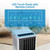 3 in-1 Portable A3 in-1 Portable Air Conditioner - 8,000 BTU for Rooms Up to 350 Sq.Ir Conditioner - 8,000 BTU for Rooms Up to 350 Sq.Ft, Cooling & Fan Modes, 24-Hour Timer, Sleep Mode, Remote Control