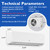 Garvee 9000 BTU Mini Split Air Conditioner Heat Pump System, 19 SEER2 Inverter Mini Split AC/Heating System, Ductless Wall Mount AC Unit Cool Up to 450 Sq. Ft, Installation Kits, 230V