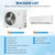 Garvee 9000 BTU Mini Split AC/Heating System, 19 SEER2 Inverter Split System Air Conditioners, Ductless Wall Mount Heat Pump, AC Unit Cool Up to 450 Sq. Ft, Installation Kits, 230V