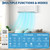 Garvee 9000 BTU Mini Split AC/Heating System, 19 SEER2 Inverter Split System Air Conditioners, Ductless Wall Mount Heat Pump, AC Unit Cool Up to 450 Sq. Ft, Installation Kits, 230V
