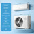 GarveeHome 9000 BTU Mini Split AC/Heating System, 19 SEER2 6-in-1 Inverter Split System Air Conditioners, Ductless Heat Pump Wall Mount AC Unit Cool Up to 450 Sq. Ft, Installation Kits, 115V