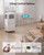 EUHOMY Portable Air Conditioners 14,000 BTU, 5-in-1 Portable AC Unit Up to 650 Sq.Ft. for Bedroom with Cool, Heat, Fan, Dehumidifier, Sleep, AC Units with LED Remote & 24H Timer, Installation Kits