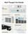 EUHOMY Portable Air Conditioners 10,000 BTU, 4-in-1 Air Conditioner Portable Up to 450 Sq.Ft. with Cool, Fan, Dehumidifier, Sleep, Portable AC Unit with LED Remote & 24H Timer, Installation Kits