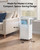 EUHOMY 8,000 BTU Portable Air Conditioners, 4-in-1 Air Conditioner Portable Up to 350 Sq.Ft., Portable AC Unit with Cool, Fan, Dehumidifier, Sleep, 24H Timer, Remote & Installation Kit, for Bedroom