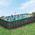 Funsicle Oasis Designer Lap 24' x 12'x 52" Rectangular Above Ground Swimming Pool, with FiltraBoost 1200 GPH Filter Pump, Ladder, Maintenance Kit