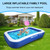 120" X 72" X 22" Oversized Thickened Family Swimming Pool for Toddlers, Outdoor, Garden, Backyard