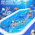 2026 Oversize Thickened 118"x75"x22"Inflatable Swimming Pools, Kids Pool for Backyard,Ocean Theme
