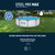 Round Metal Frame Outdoor Swimming Pool Set with Filter Pump & Type I Cartridge, 10' x 30"