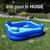 Inflatable Pool Bundle with Seats & Headrests - 8ft x 8ft - Electric Pump and Ground Tarp Included