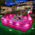Adults Inflatable Blow up Pool, Large Kiddie Pool,Durable Thickened Kids Pool for Backyard,Outdoor,100"X63"X20"-Bright Pink