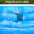102” x 63” x27” Full-Sized Large Inflatable Pool with Seats Handles, Extra Large Blow Up Durable Thickened Pools for Outdoor