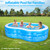 102” x 63” x27” Full-Sized Large Inflatable Pool with Seats Handles, Extra Large Blow Up Durable Thickened Pools for Outdoor