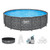 Bestway APX 365 16' x 48" Above Ground Pool, Round Metal Frame Outdoor Swimming Pool Set with Sand Filter Pump
