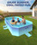Adults & Kids Pool for Backyard Garden Dog Pool 78"×53"×19", Blue Whale
