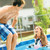 14 ft 9 in x 7 ft 3 in x 33 in Above Ground Pool, Swimming Pool with Steel Frame and 530 GPH Cartridge Filter Pump