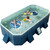 Foldable Non-Inflatable Kids' and Adults' Outdoor Swimming Pool, for Backyard Dog Pools (113" x 66" x 20")