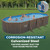 24' x 12' x 52" Above Ground Pool, Oval Steel Side Wall Frame Outdoor Swimming Pool Set with Sand Filter Pump, Ladder & Accessories