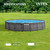 Above Ground Outdoor Swimming Pool Set with Filter Pump, Ladder, Ground Cloth, and Pool Cover