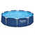 Bestway Steel Pro 10 Foot x 30 Inch Round Framed Above Ground Outdoor Backyard Swimming Pool Set with 330 GPH Filter Pump, Blue