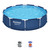 Bestway Steel Pro 10 Foot x 30 Inch Round Framed Above Ground Outdoor Backyard Swimming Pool Set with 330 GPH Filter Pump, Blue