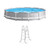 12 Foot x 30 Inch Round Above Ground Outdoor Swimming Pool Set for Backyards with 530 GPH Filter Pump and Steel Frame Pool Ladder