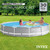 12 Foot x 30 Inch Round Above Ground Outdoor Swimming Pool Set for Backyards with 530 GPH Filter Pump and Steel Frame Pool Ladder