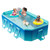 118" Foldable Pool for Adults and Kids,Non-Inflatable Swimming Pool with Metal Frame,Thickened PVC and PP Board Support