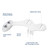 Bidet Attachment for Toilet Seat, Adjustable Water Pressure, Rear & Feminine Wash (White)