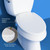Toilet Seat Non-Electric Swash Ecoseat, Fits Elongated Toilets, White - Dual Nozzle