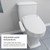 Bidet Toilet Seat With Heated Seat, Oscillating Stainless Steel Nozzle, Warm Air