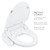Bidet Toilet Seat With Heated Seat, Oscillating Stainless Steel Nozzle, Warm Air